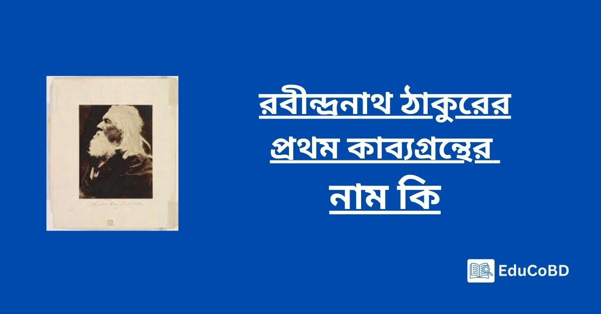 রবীন্দ্রনাথ ঠাকুরের প্রথম কাব্যগ্রন্থের নাম কি